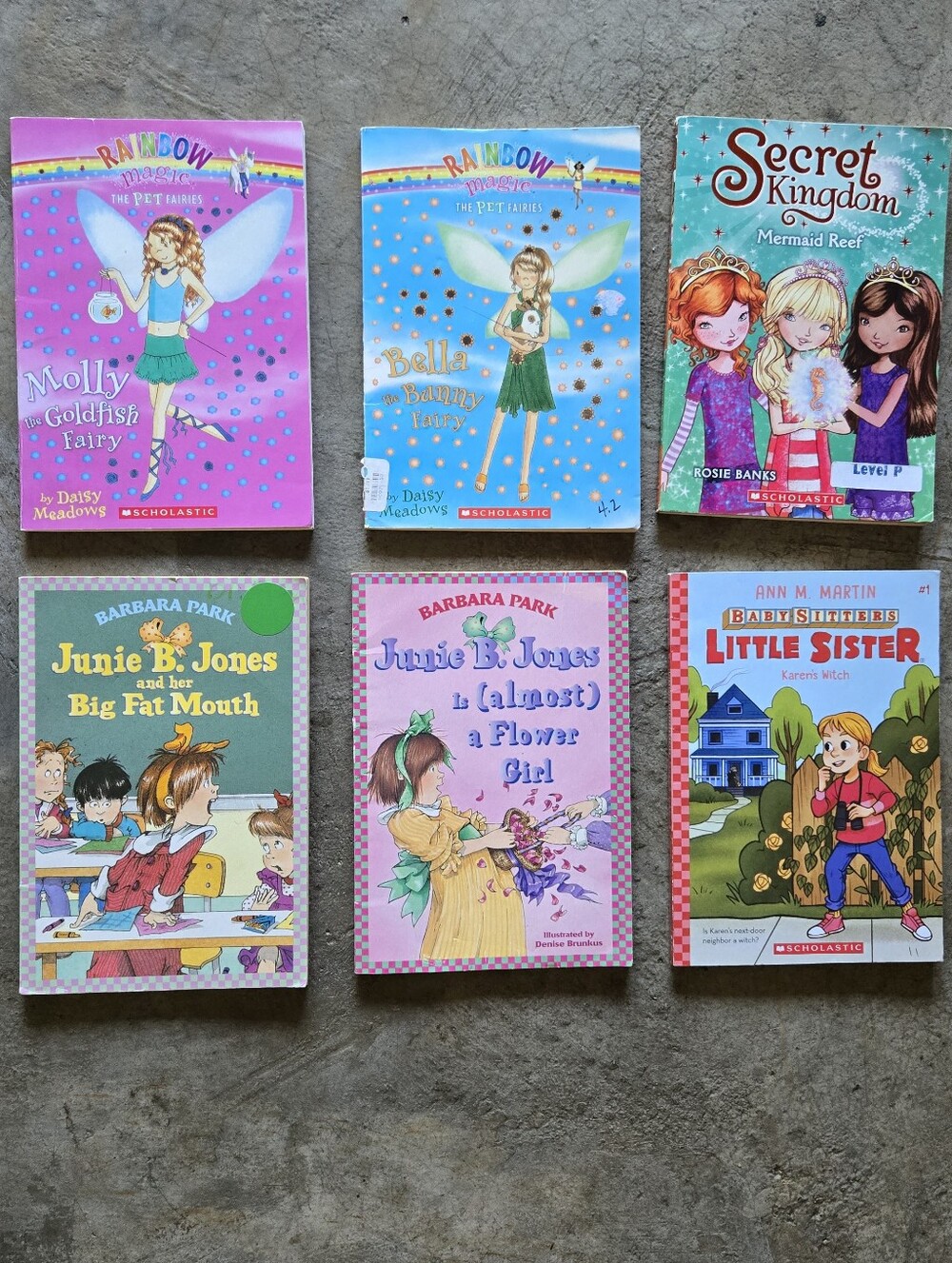 🎈Sale! 2 For $15 Kids Book Lot Girls Chapter Books Junie B Jones Rainbow Magic
